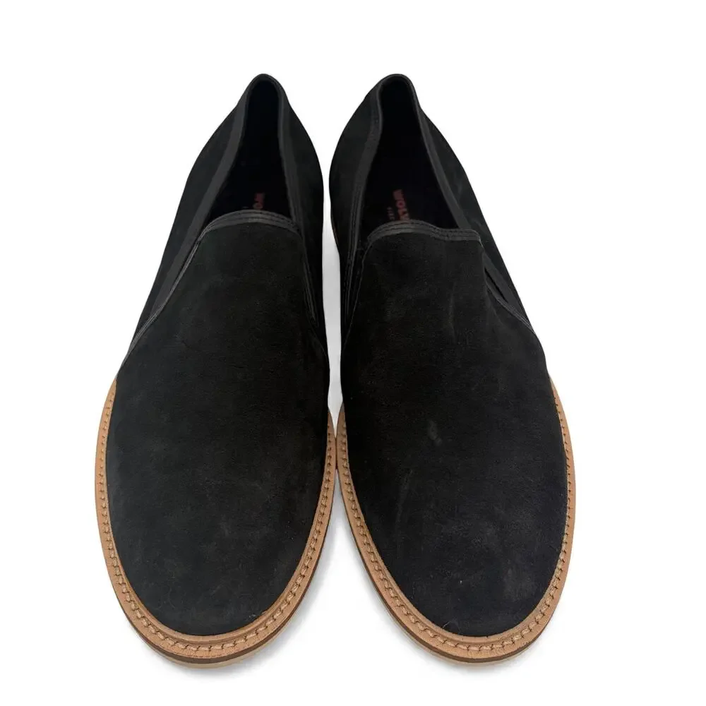 Wolverine‎ Oslo Black Leather Suede Loafer Men's Slip On Shoes Size 9 Casual